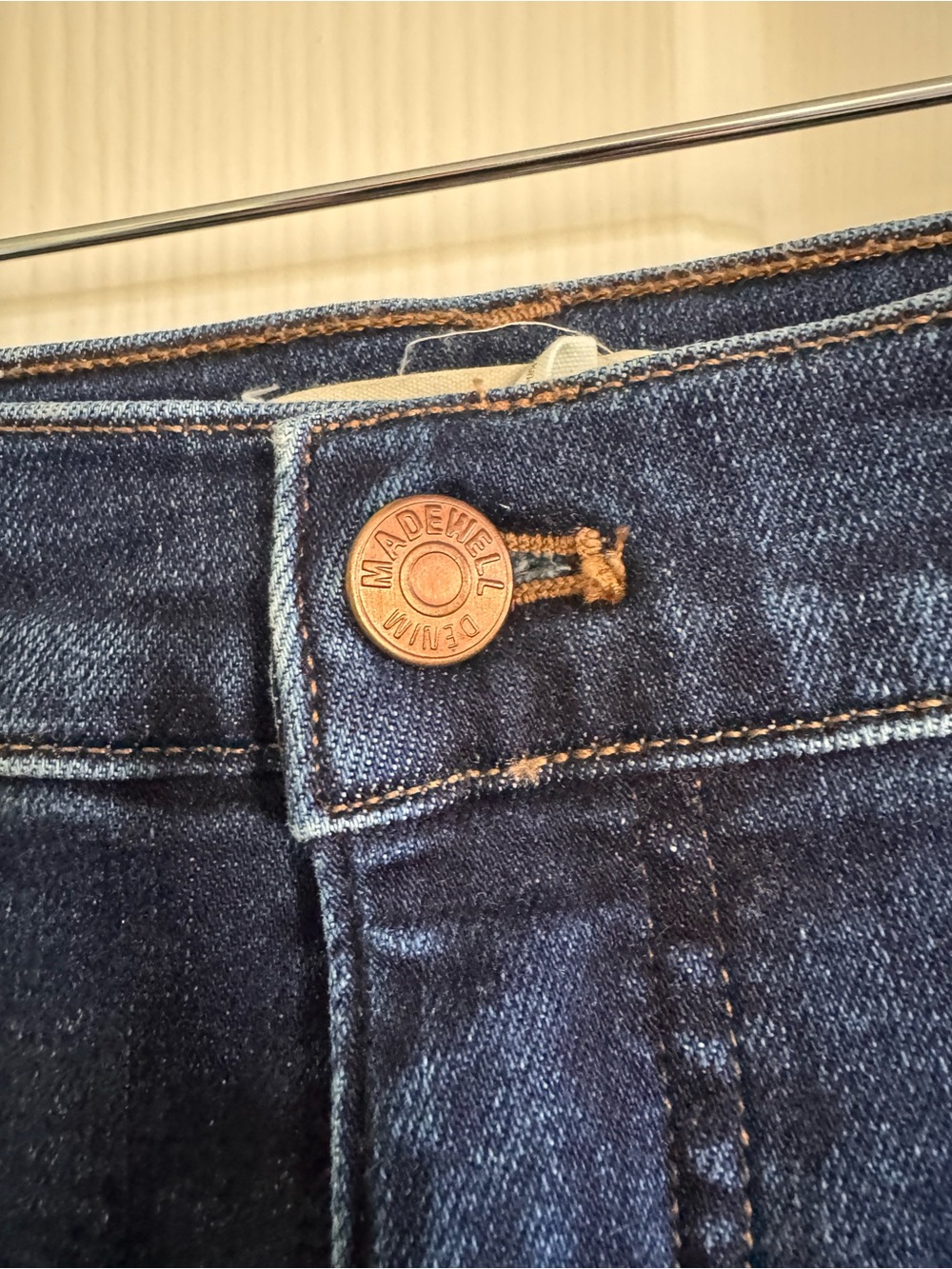 Madewell  Kick Out Classic Straight Jeans - Dark Blue -Sz 31 - Picture 9 of 14